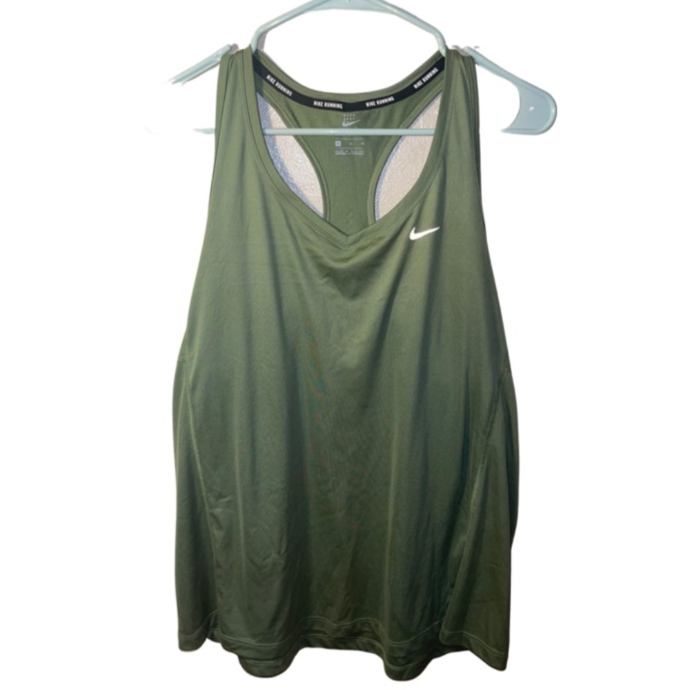 Nike Running Army Green athletic tank top
